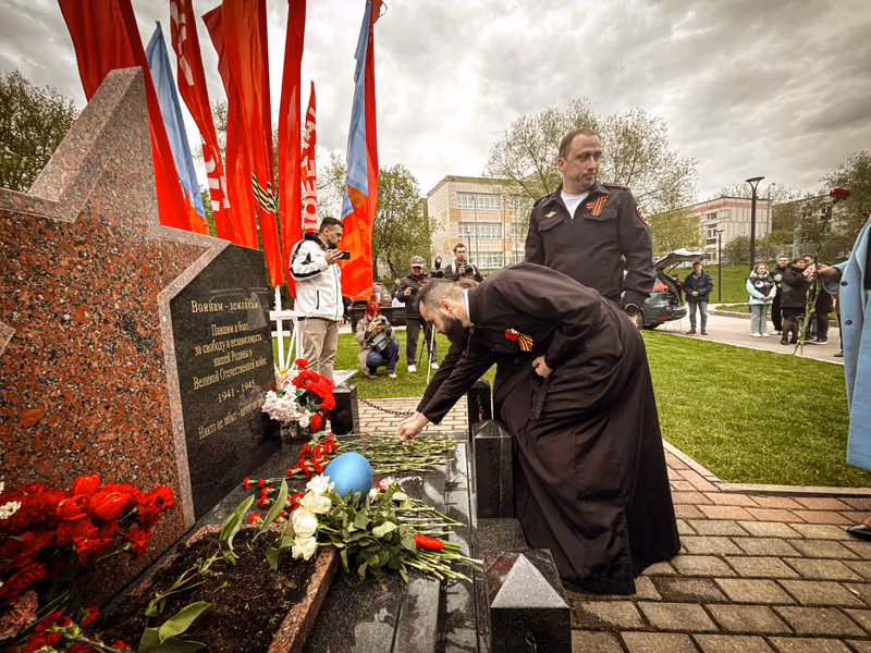 Представители храма на районном мероприятии в День Победы - фото 10