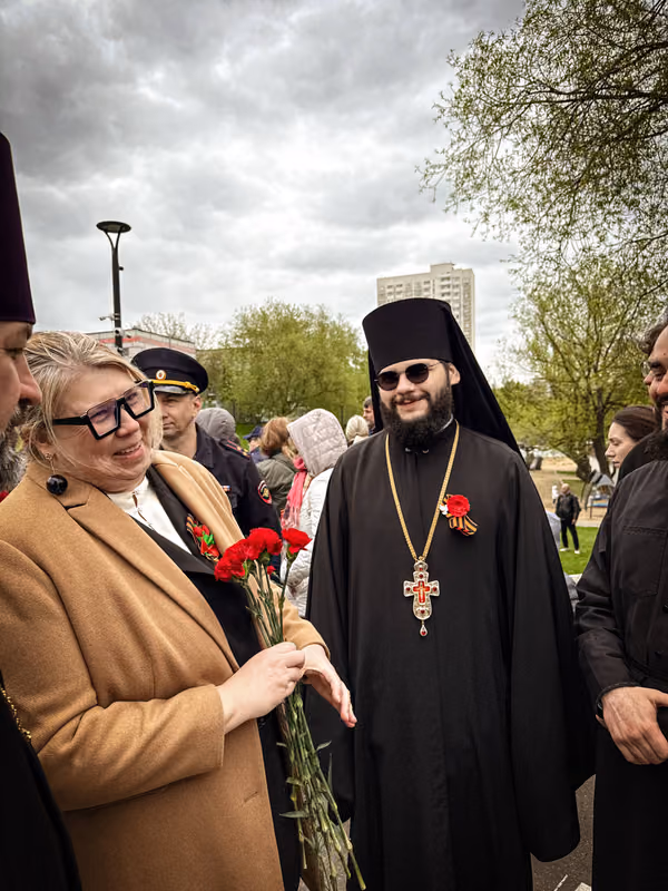 Представители храма на районном мероприятии в День Победы