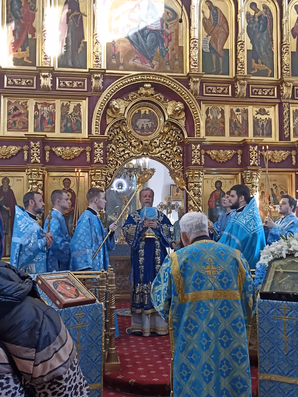 Покров Пресвятой Богородицы: Литургия митрополита Владимира - фото 6