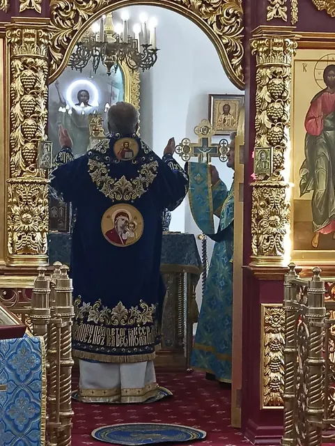 Покров Пресвятой Богородицы: Литургия митрополита Владимира - фото 13