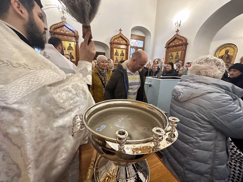 В Крещенский сочельник совершено Богослужение - фото 9