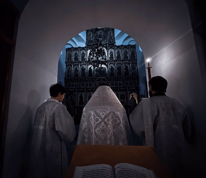 В Крещенский сочельник совершено Богослужение - фото 14