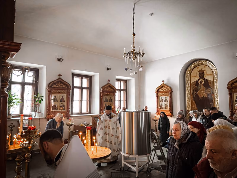 В Крещенский сочельник совершено Богослужение - фото 6