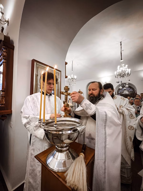 В Крещенский сочельник совершено Богослужение - фото 18