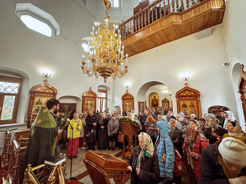 Праздник Входа Господня в Иерусалим: Богослужение
