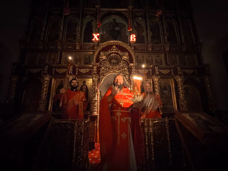 Совершено ночное Богослужение отдания праздника Пасхи - фото 7
