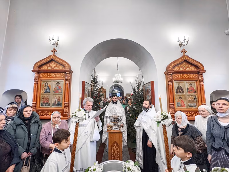 В праздник Крещения Господня совершено Богослужение - фото 13