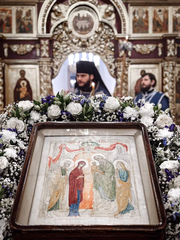 В праздник Сретения Господня совершено Богослужение - фото 18