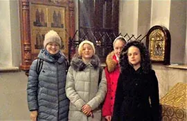 Молодежный хор на вечерне с акафистом преподобному Сергию