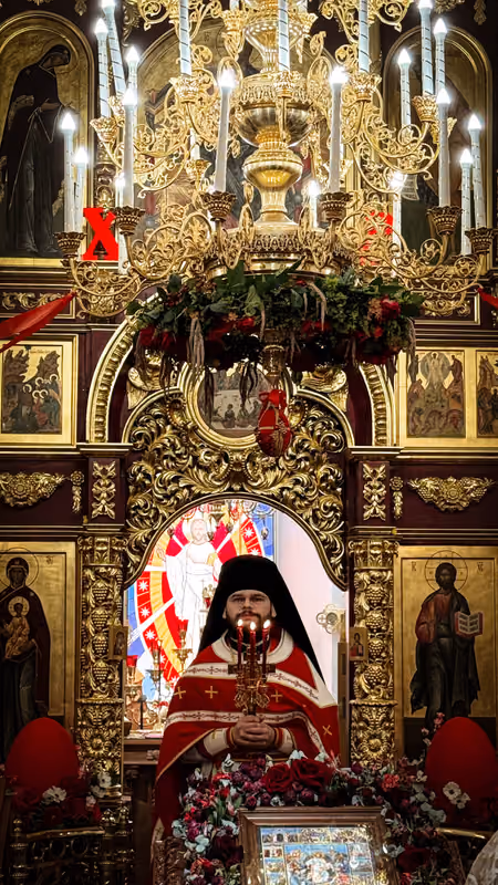 В отдание праздника Пасхи совершена ночная Литургия - фото 4