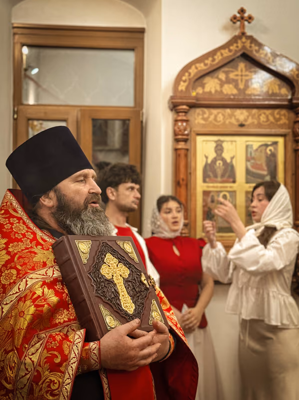 В отдание праздника Пасхи совершена ночная Литургия - фото 9