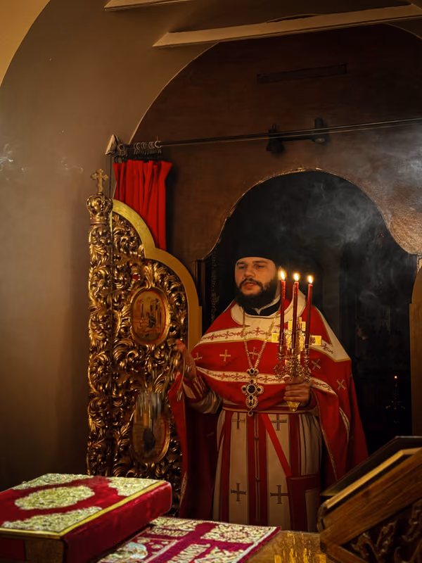 В отдание праздника Пасхи совершена ночная Литургия - фото 12