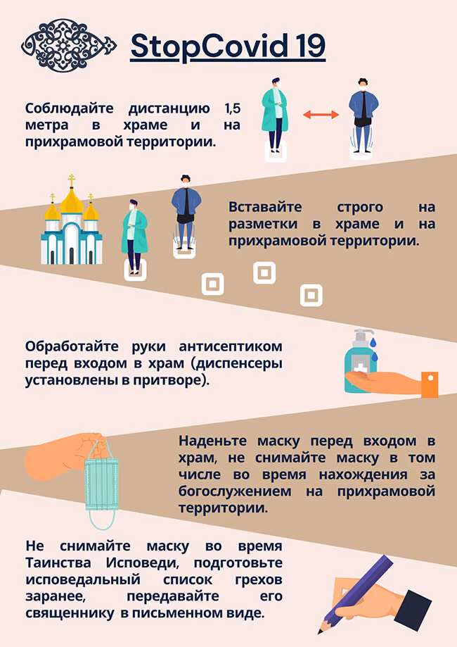 Правила посещения храма в период эпидемии (StopCovid19)