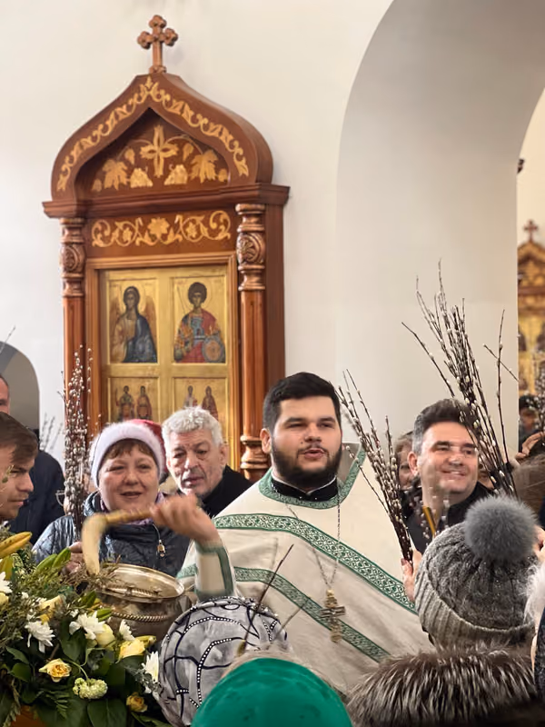 В праздник Входа Господня в Иерусалим прошло Богослужение - фото 4