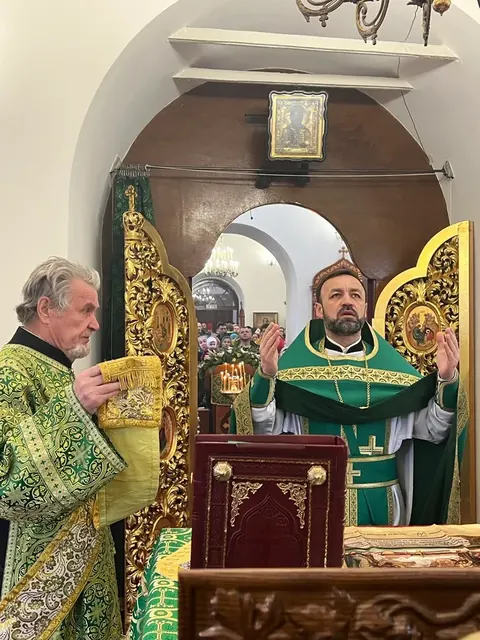 В праздник Входа Господня в Иерусалим прошло Богослужение - фото 7