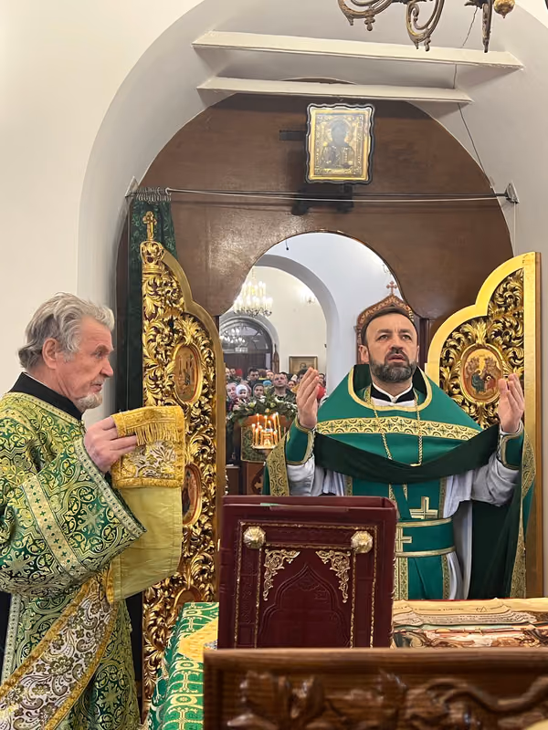 В праздник Входа Господня в Иерусалим прошло Богослужение - фото 7