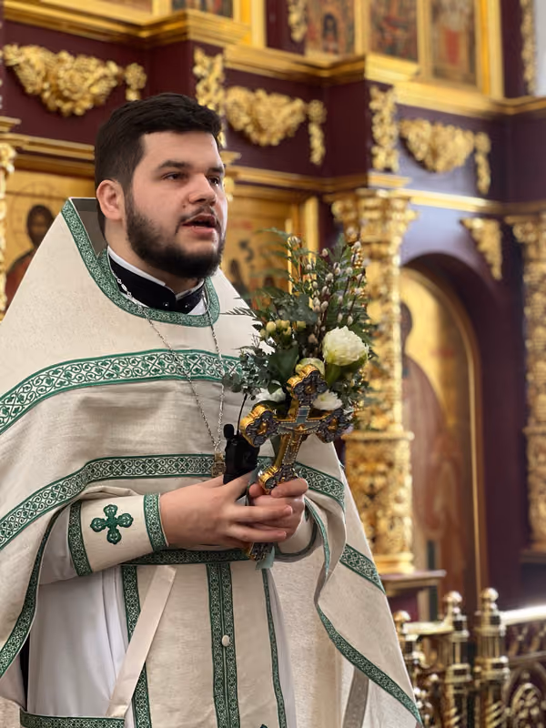 В праздник Входа Господня в Иерусалим прошло Богослужение - фото 9