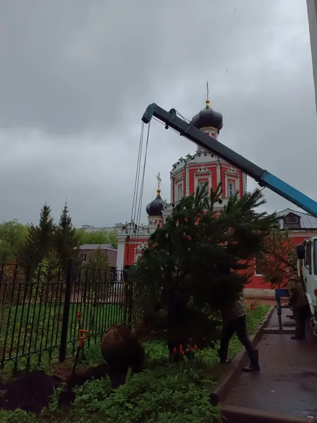 Благоустройство территории храмового комплекса
