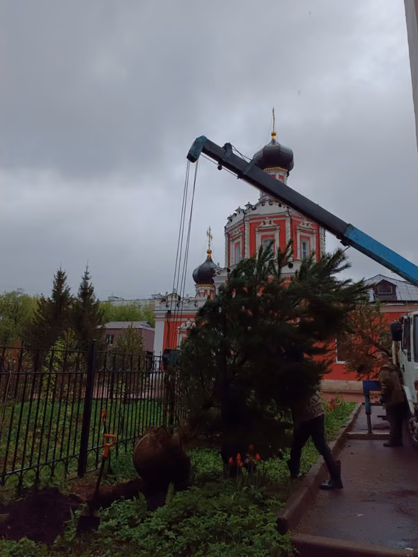 Благоустройство территории храмового комплекса